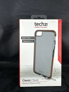 Tech 21 EVO Mesh Phone Case for iPhone 6plus / 6s- Clear/Grey - Picture 1 of 9