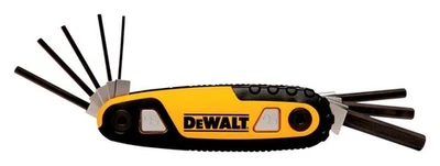 DeWalt Multi-Size SAE Fold-Up Locking Hex Key Set 8 pc - Image 1 of 2