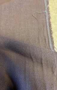 2.5 Metres Brown Slub Linen & Bamboo Fashion Fabric. - Picture 1 of 3