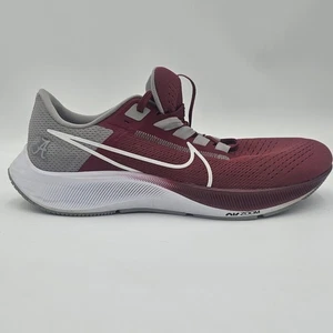 Nike Mens Air Zoom Pegasus 38 Alabama Crimson/Grey Sneakers DJ0809-600 Size 11 - Picture 1 of 12