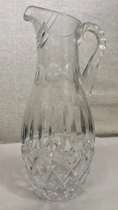Vintage 11" geschliffener Kristallkrug Grübchen - Bild 1 von 8