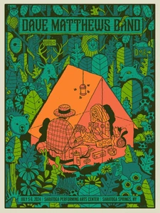 Dave Matthews Band Poster 7/5-6/2024 SPAC Saratoga Springs NY Signed & Numbered - Picture 1 of 2