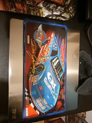 1996 DALE JARRETT #88 Ford Quality Care Robert Yates Metal License Plate SME - Image 1 of 2