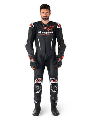 Alpinestars GP-R7 Traje de Cuero de Una Pieza Moto Blanco Negro Rojo - TALLA 48 Foto 1 de 4
