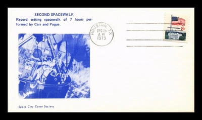 SELLOS DR JIM PORTADA DE ESTADOS UNIDOS CARR Y POGUE RECORD CAMINATA ESPACIAL DE 7 HORAS - Imagen 1 de 2