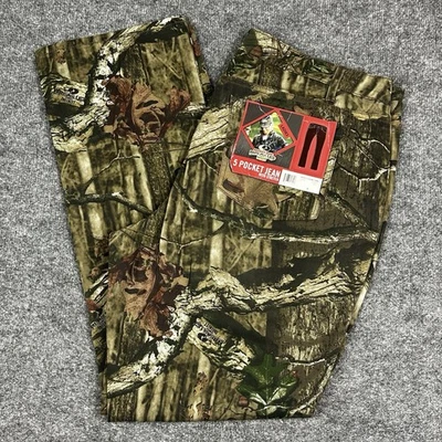Mossy Oak Camo Jeans Womens 18 Stretch Hunting Pants 5 Pocket Break Up Infinity - Image 1 of 4