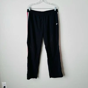 Nike Black Red And White Striped Track Pants Boys Size L - Picture 1 of 9