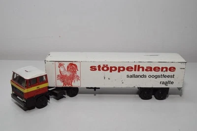 B72 1:50 LION CAR DAF 3300 TRUCK WITH TRAILER STUBBLE HAENE RAALTE FAIR COND. - Image 1 of 4