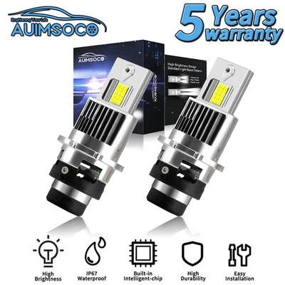 For Mercedes-Benz CLK63 AMG 2007-2009 LED Headlight Bulb White Bright Hi/Lo Beam - Image 1 of 4