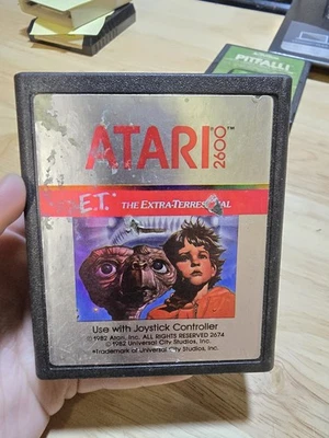E.T. The Extra-Terrestrial (Atari 2600, 1982) Cart Only  - Image 1 of 2