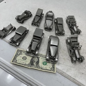 10 Danbury Mint Pewter greatest motorcars  /FREE SHIPPING! - Picture 1 of 24