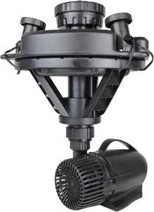 Fuente flotante Pond Boss 1/4 HP con 3 luces LED y 3 cabezales de fuente DFTN1200 - Imagen 1 de 9
