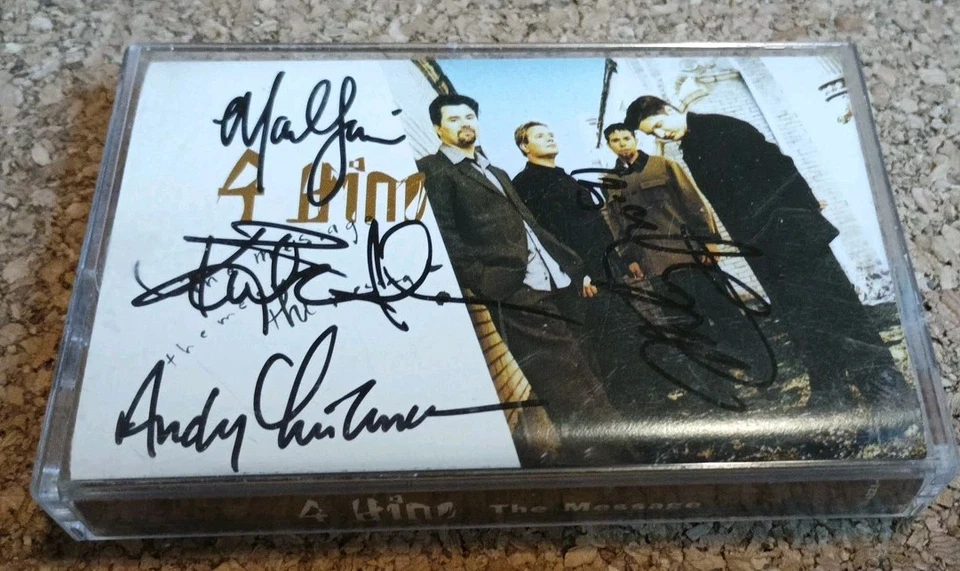 4 Him The Message Cassette, 1996 Benson VG Condition Signed By All Four Members  - Image 1 of 4
