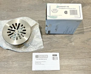 Delta Scarico Doccia Tondo Piastrella 4" Acciaio Inox Brillante DT051411-SS - Foto 1 di 6