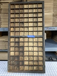 Vintage Hamilton Mfg Co Holz Drucker Schublade Buchdruck Fach Shadowbox D-1 - Bild 1 von 7