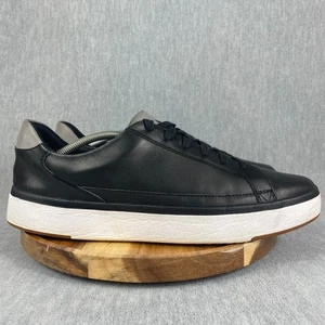Kizik Vegas Hands Free Shoes Mens Size 13 Black Sneakers Leather Slip On Casual - Picture 1 of 10