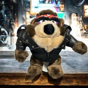 "Chaqueta de cuero Looney Tunes Tasmanian Devil Plush 1993 Warner Bros 9""" - Imagen 1 de 14