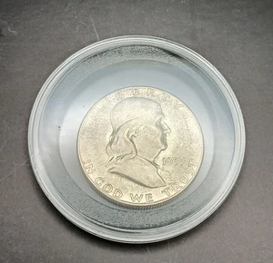 1955 Ungraded Franklin Silver Half Dollar Mintage (2,498,181) - Picture 1 of 5