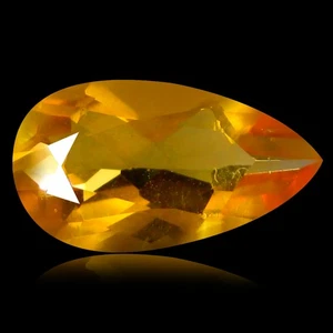 1.04 ct Great looking Pear Cut (11 x 6 mm) Un-Heated Red Fire Opal Gemstone - Picture 1 of 1
