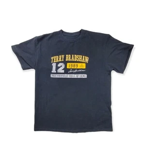 Terry Bradshaw T Shirt Pro Football Hall Of Fame Size Large Pittsburg Steelers - Picture 1 of 7
