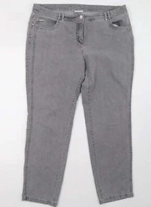 Canda Damenjeans graue Baumwolle gerade Größe 38 L32 in normalem Knopf - Bild 1 von 12