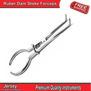 Endodontic Rubber Dam Stokes Clamp Forceps Dental Orthodontic Instruments CE - Picture 1 of 4