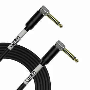 Castline Gold 1/4" TS Right Angle Speaker Cable Mogami 3082 - Picture 1 of 4