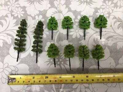 Z Scale Set Of 10 Trees , Forest, Foliage, Scenery, Diorama Multiple Styles Key5 - Image 1 of 4