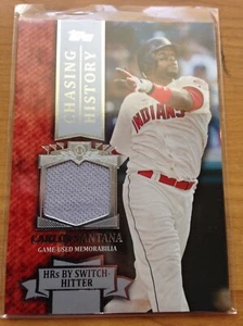 2013 Topps Chasing History GU Jersey Carlos Santana Indians CHRCS Low Shipping - Picture 1 of 1