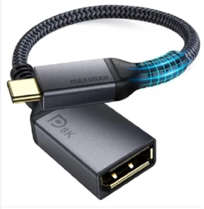 USB C to DisplayPort Adapter Thunderbolt 3 Compatible 8K@60Hz DP1.4 4K@60Hz - Picture 1 of 7