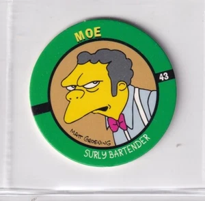 Moe The Bartender 1994 The Simpsons Skybox Pog #43 - Picture 1 of 2