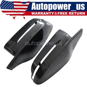 CARBON FIBER REPLACEMENT SIDE MIRROR COVERS FOR 2021-2023 BMW G80 M3 G82 G83 M4 - Picture 1 of 8
