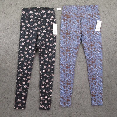 Wild Fable Leggings Women's Sm 1. Brown Blue Floral 2. Black Pink Stretch #4261 - Image 1 of 4