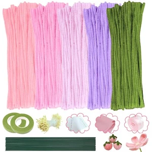 Kit hágalo usted mismo de arte y artesanía para niños, 500 limpiadores de tuberías para diversión educativa familiar - Imagen 1 de 11