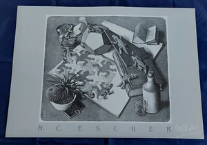 M.C. Escher "Reptiles" aprox. 69 x 50 cm póster imagen / Arte de cordón / "Reptiles" - Imagen 1 de 6