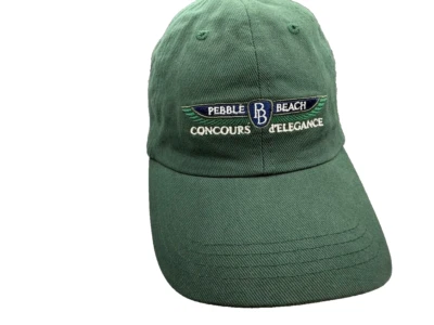 *** Pebble Beach Concours d" Elegancia Nuevo Sombrero Verde Sarga Algodón *** Foto 1 de 4