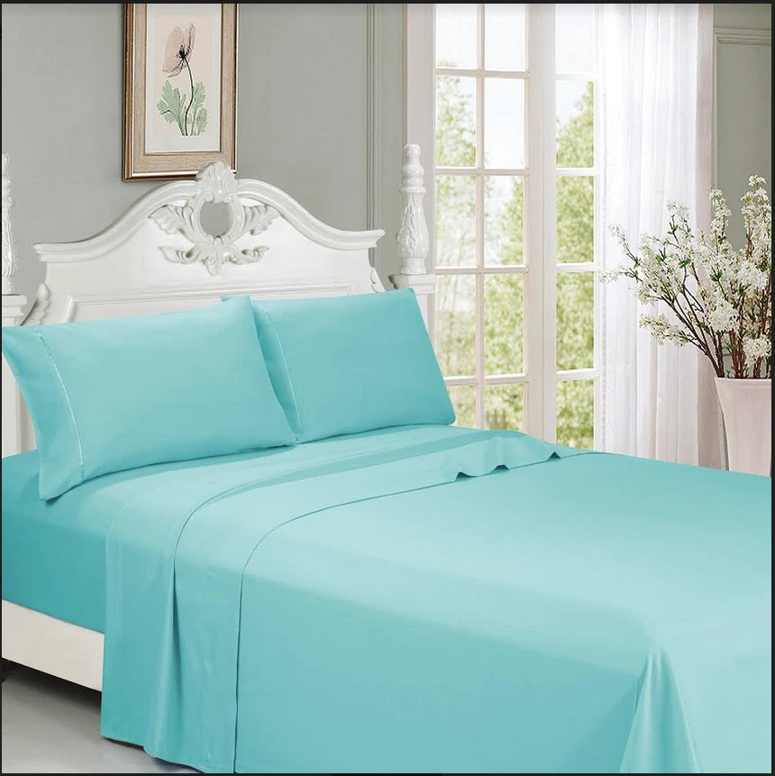 6 PIEZAS Sábana de Bambú King Bolsillo Profundo ALGODÓN EGIPCIO Y TACTO DE BAMBÚ Serie 2800 Foto 1 de 1