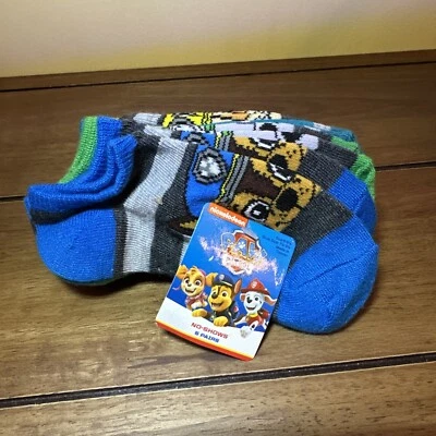 PACK DE 5 PAW PATROL Niños Niños No-Show Calcetines Zapatos Talla 6-8.5 Niño pequeño *NUEVO* Foto 1 de 4