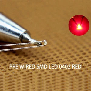 20pcs Pre-wired Micro PTFE Wire SMD LED 0402 Light Different Colors Lamps - Picture 1 of 13