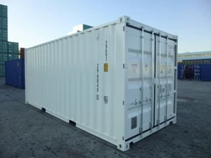 20`DV Seecontainer RAL 9010 Lagercontainer Materialcontainer Überseecontainer - Bild 1 von 9