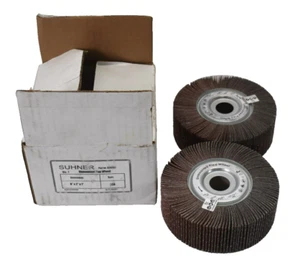 Lot of 2 Suhner 9941151 Unmounted Flat Wheels 6" x 2" x 1" A60 Grit 324 484 - Picture 1 of 6