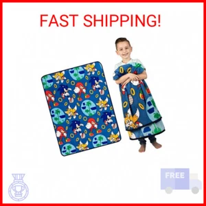 Franco Kids Bedding Super Soft Plush Throw Blanket, 46 in x 60 in, Sonic The Hed - Picture 1 of 2