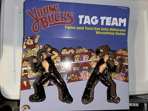 NUOVISSIME FIGURE YOUNG BUCKS Nick & Matt Jackson LJN Tag Team Wrestling AEW - Foto 1 di 2
