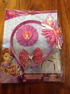 Disney Sofia The First 6 In 1 Interchangeable Headband Set Gift Toddler Girls - Picture 1 of 1