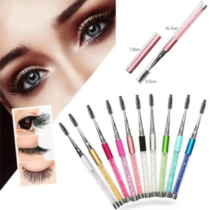 10 piezas Cepillos de pestañas maquillaje de diamantes Máscara de pestañas Delineador de ojos Cepillo Aplicador - Imagen 1 de 5