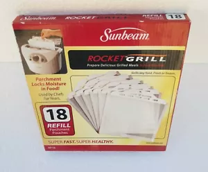Sunbeam Rocket Grill Refill 18 Parchment Pouches RP18 - Picture 1 of 2
