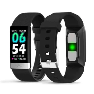 Indigi® Sporty Bluetooth SmartWatch w/ Pedometer + Heart Sensor +Call/SMS Notify - Picture 1 of 12