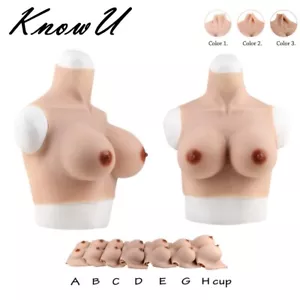 Taza A-H formas de pecho de silicona boobs falsos textura de la piel travesti transgénero - Imagen 1 de 48