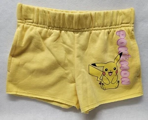 Pokemon Girls Pikachu Shorts, Size XS (4-5)/New - Picture 1 of 3