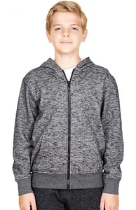 BROOKLYN ATHLETICS Boys' Big Fleece Hoodie Full Zip Active Hooded Sweatshirt - Picture 1 of 6
